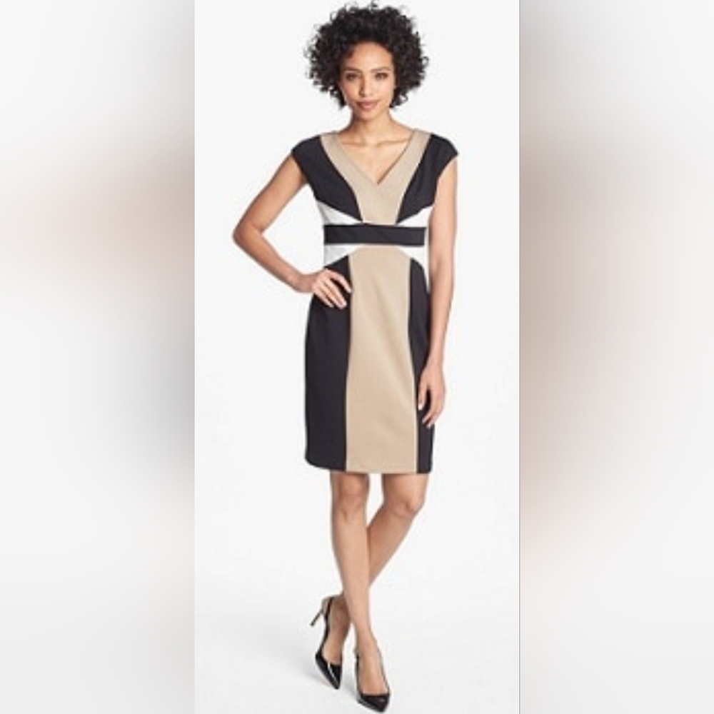 🌟NWT Maggie London Colorblock Dress Size 10